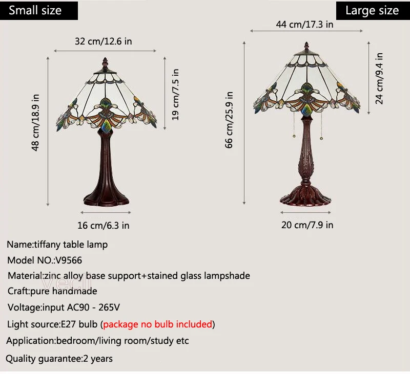 Витражи для дома в стиле арт-деко Tiffanylamp, большие винтажные Роскошные Настольные лампы для спальни, гостиной, офиса, украшения