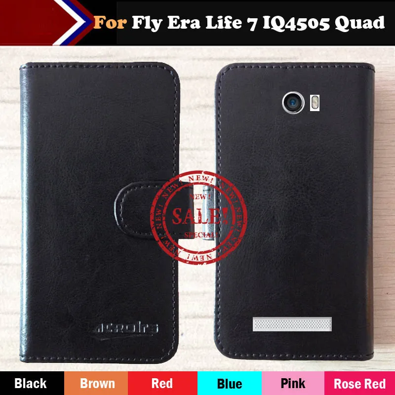 Женский чехол для Fly Era Life 7 IQ4505 Quad шесть цветов Роскошный с отделениями карт|life vests