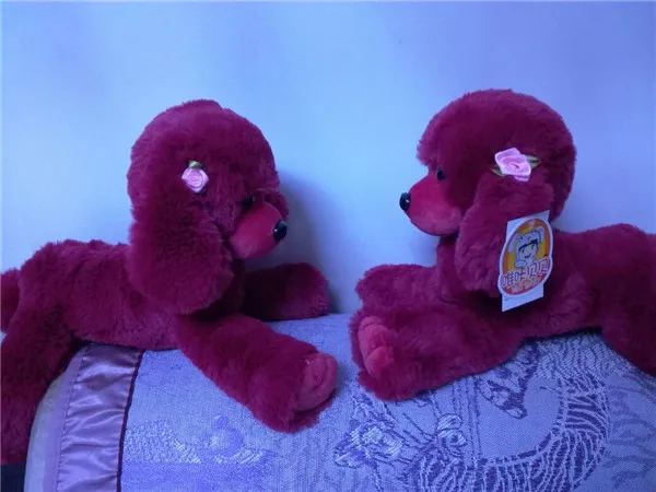 Милая собака плюшевые игрушки Пудель Bichon Frise щенок подвижные мягкие теплые животные ребенок Рождество День рождения подарки