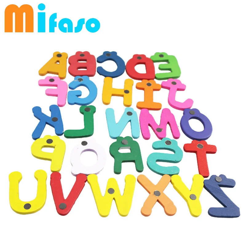 Красочные милые цифры детские дети деревянные буквы холодильник магниты на
