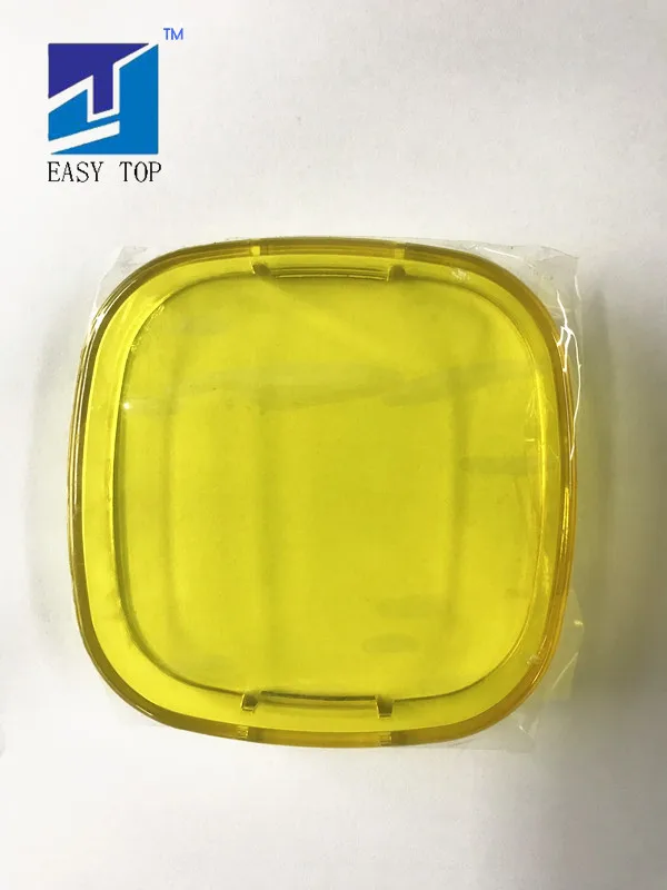 yellow cover 40 Вт 2 дюймов квадратная мини-внедорожник лампа светодиодный управляя свет работы с желтая крышка - Цвет: yellow cover