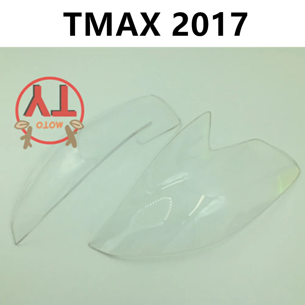 Черный прозрачный желтый мотоциклетный чехол для фары для Yamaha TMAX 530 T MAX 530 Защитная крышка для экрана - Цвет: Прозрачный