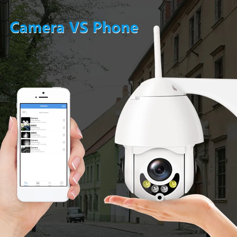 2MP Full HD камера видеонаблюдения 5X zoom двухстороннее аудио с динамиком ip телефон