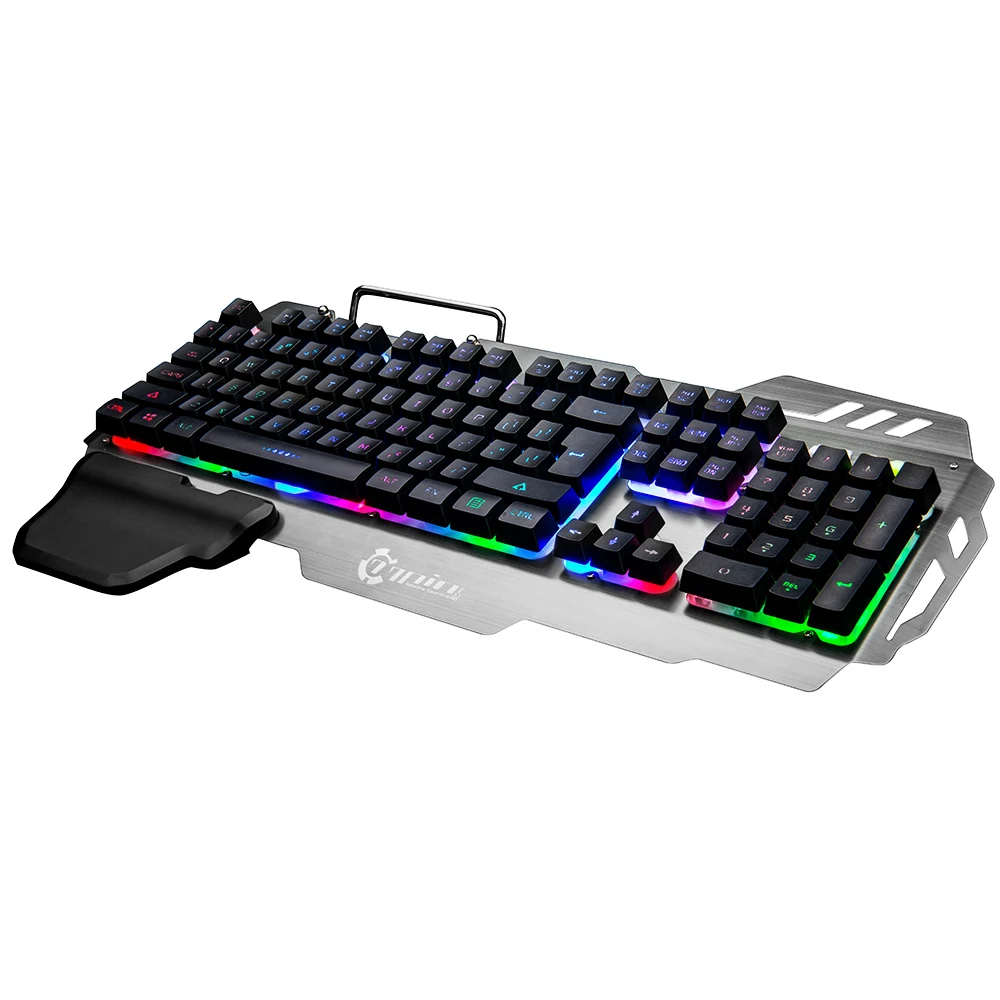 USB Проводная игровая клавиатура Эргономичная подставка для запястья RGB со