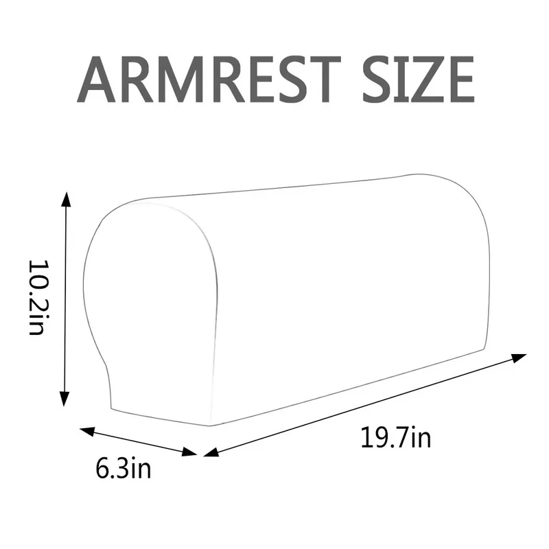 2 шт./компл. растягивающиеся чехлы на кресла дивана подлокотники 50x26x16 см + 1