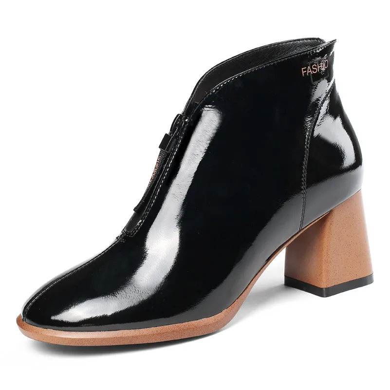 FEDONAS/2020 женские ботильоны из натуральной кожи смешанных цветов сезон осень зима