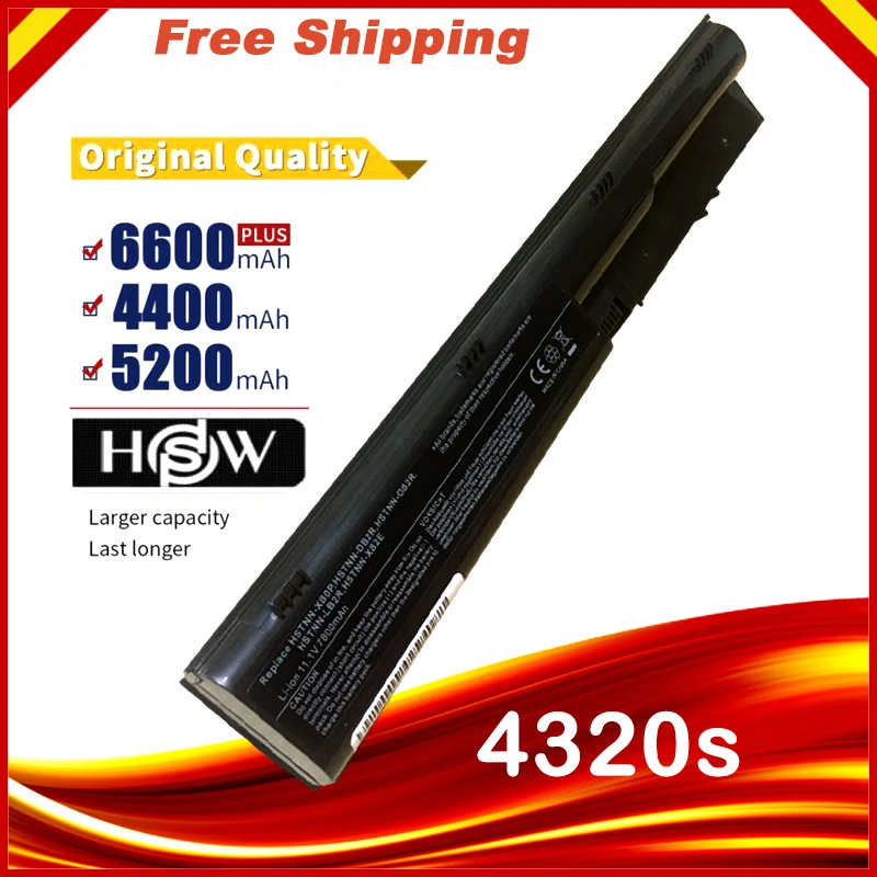 

7800mAh Battery For HP ProBook 4320s 4320t 4321s 4325s 4326s 4420s 4421s 4425s 4520s 4525s for Compaq 325 326 420 421 620