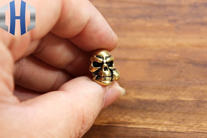 1 шт. сделай сам подвеска в виде зонта с черепом латунный нож бусины веревка