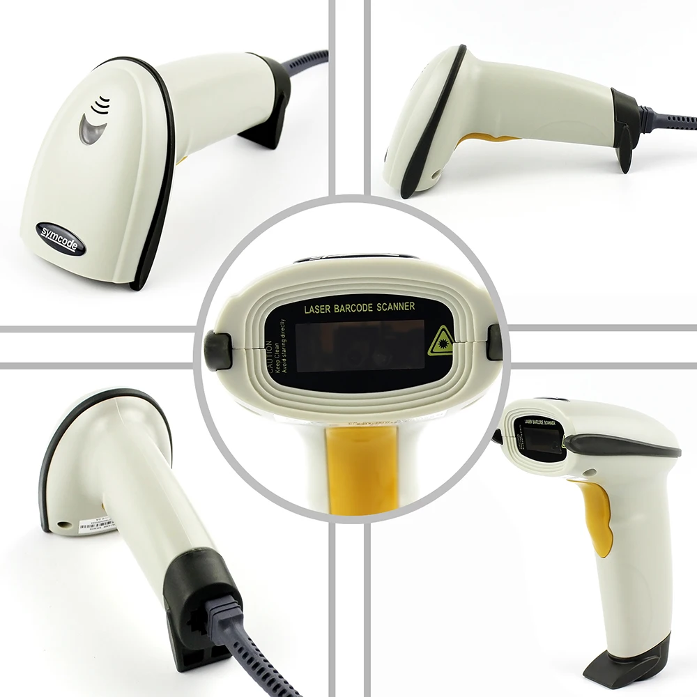 1D Handsfree автоматический сканер штрих кода Symcode USB лазерный проводной считыватель