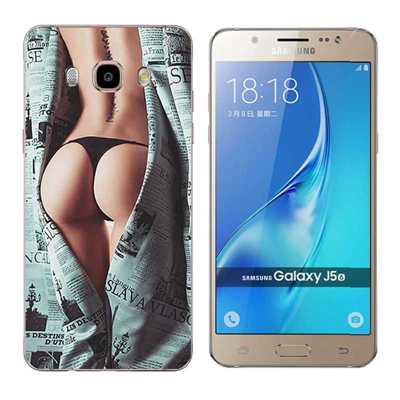 Чехлы для телефонов Funda Samsung Galaxy J5 2016 силиконовый чехол из ТПУ с принтом большого