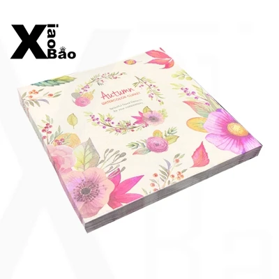 20pcs Napkins Причудливый букет цветов 20 шт. вечерние салфетки розы этикетка бутылки наклейка коробка свадебных приглашений сумка предметы для украшения дня рождения - Цвет: 20pcs Napkins