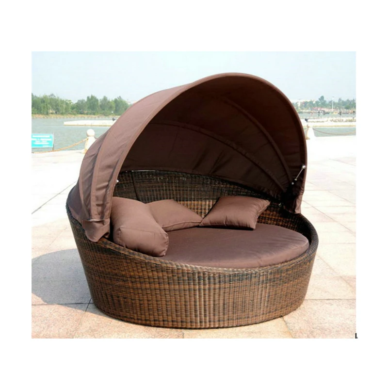 Уличный навес из ротанга PE фабричные розетки Пляжная плетеная шезлонг|Шезлонги| |