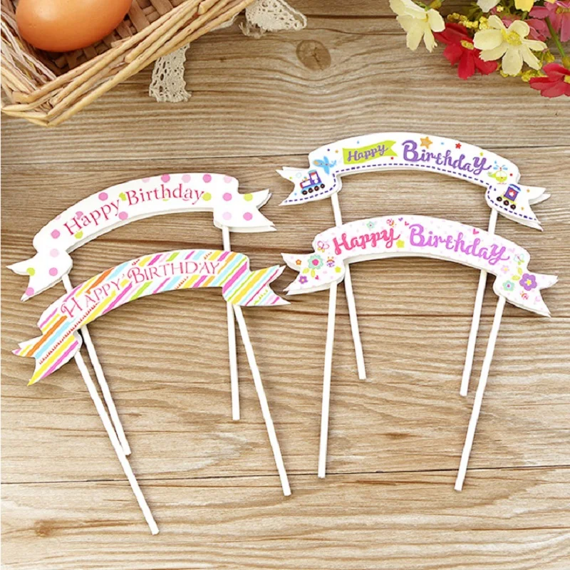 1 компл. Двойные карты красочная лента чашка фотография набор Топпер детский душ