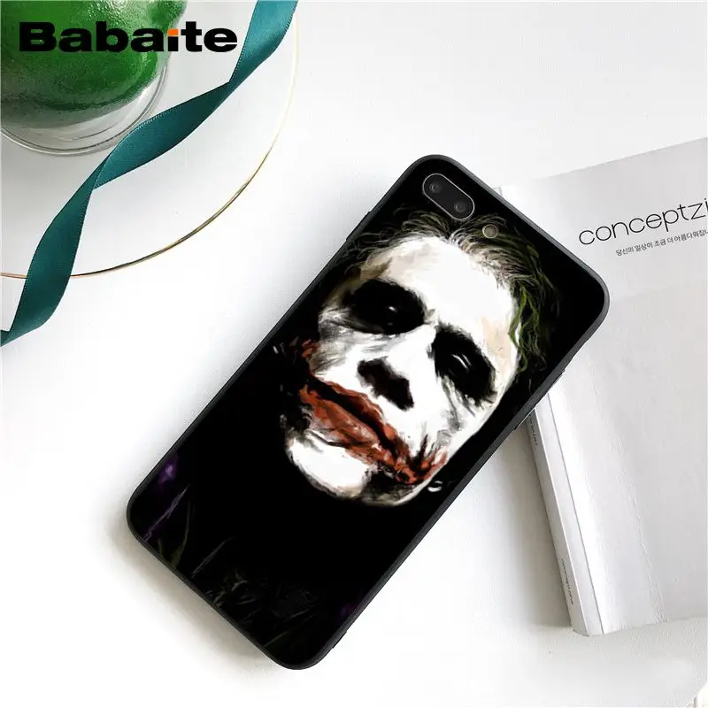 Babaite Смешной клоун, Бэтмен Джокер чехол для телефона чехол для iphone 11 Pro 11Pro Max 8 7 6 6S Plus X XS MAX 5 5S SE XR