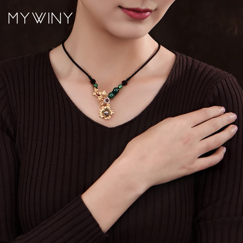 MYWINY новые чокеры цветок этническое ожерелье модные украшения из ракушек женское