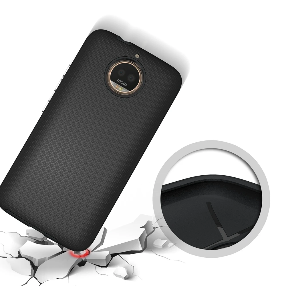 MaEU ударопрочный жесткий чехол для Motorola Moto G6 плюс Нескользящая текстурированная