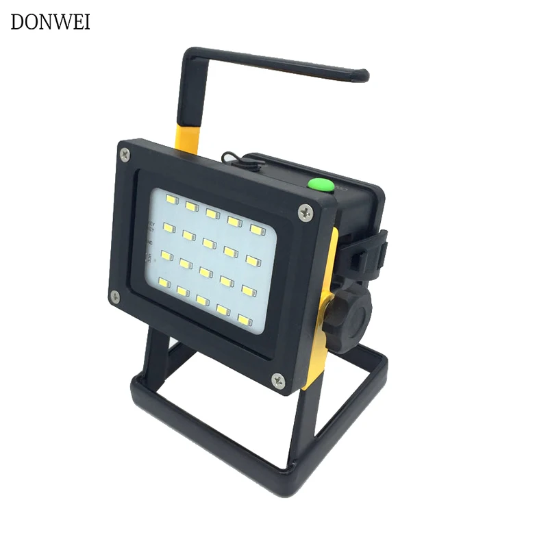 Портативный Перезаряжаемый прожсветильник 30 Вт 24 светодиода прожектор наружный