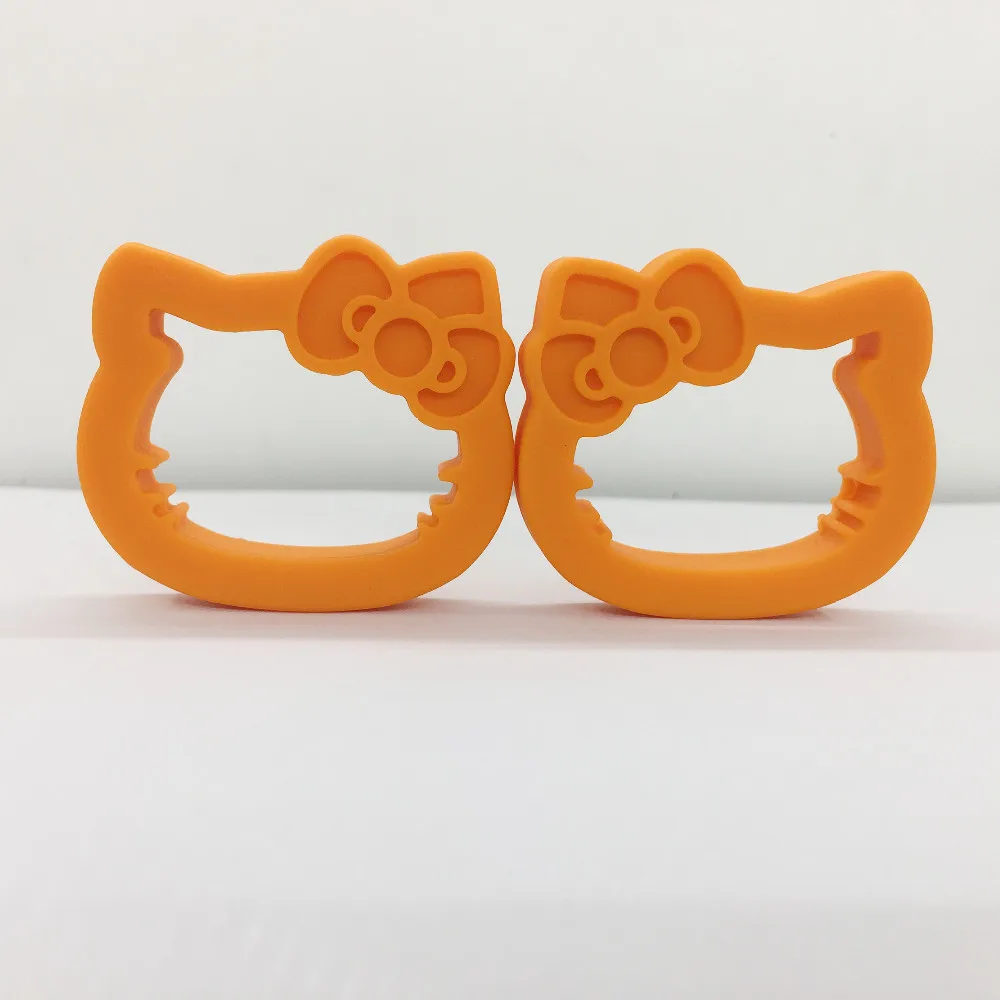 Новинка! 3 шт./лот смешанные цвета силиконовая Игрушка прорезыватель для зубов hello