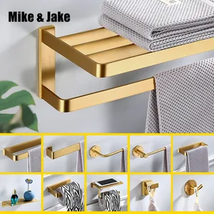 Набор аксессуаров для ванной комнаты с золотыми кисточками, золотой латунный крючок, вешалка для полотенец, полка, держатель для бумаги, держатель для зубных щеток, аксессуары для ванной комнаты