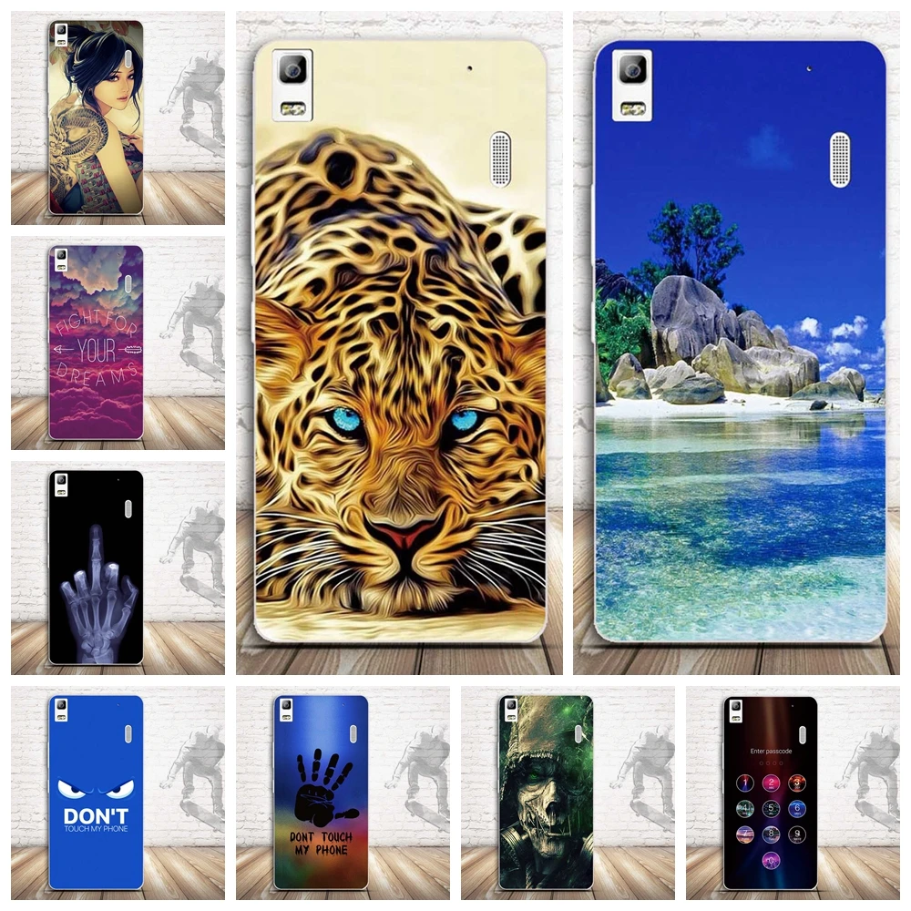Чехлы для Lenovo A7000 роскошный 3D рельефный окрашенный Мягкий Силиконовый ТПУ чехол