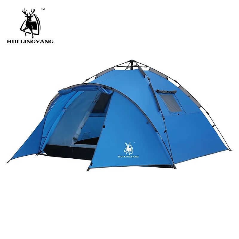 HUI LINGYANG throw tent outdoor automatic tents throwing pop up waterproof camping hiking large family | Спорт и развлечения