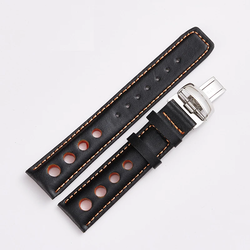 Натуральная кожа ручной работы ремешок для часов 20 мм Мужские часы Tissot