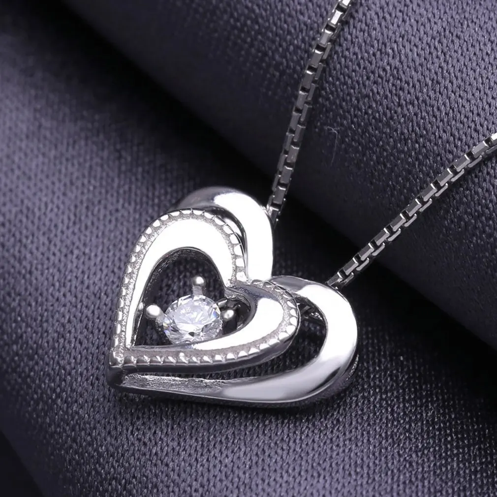 Любовь Сердце в форме бриллианта кулон Леди ключицы цепи классические