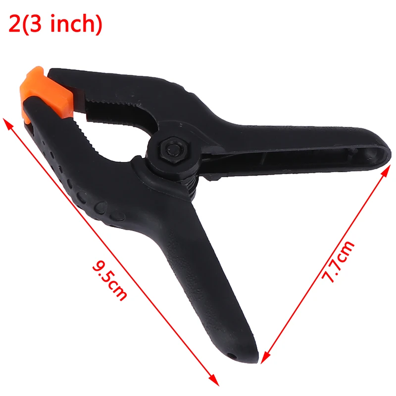1PCS 2/3/4/6/9inch Spring Clamps DIY Woodworking Tools Plastic Nylon Clamps For Woodworking Spring Clip Photo Studio Background