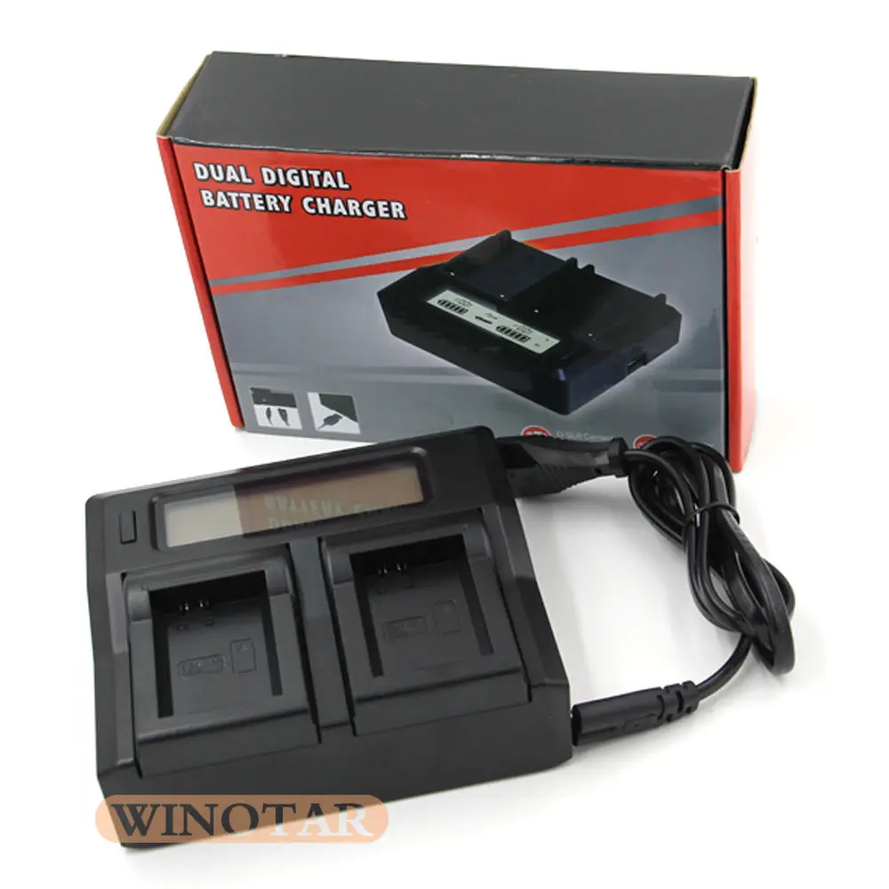 Быстрое зарядное устройство для двух аккумуляторов с ЖК дисплеем|fast battery charger|battery