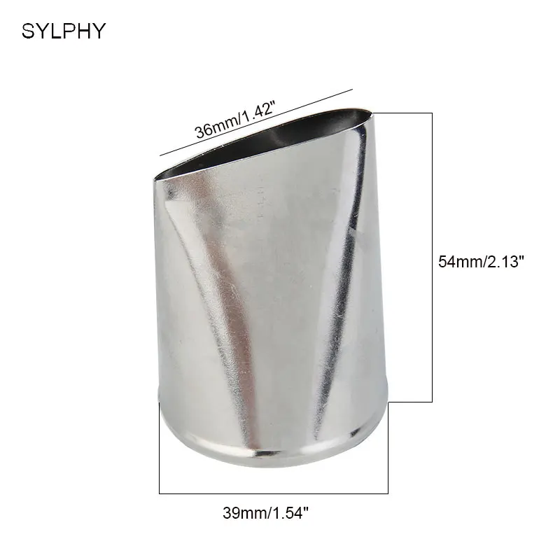 SYLPHY 1 шт. Большая Металлическая насадка для крема торта с лепестками розы