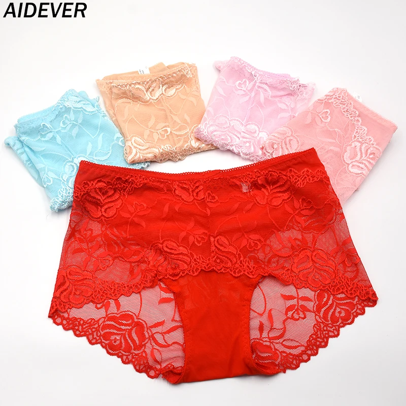 Женские кружевные трусы AIDEVER ультра мягкие Бесшовные прозрачные большого