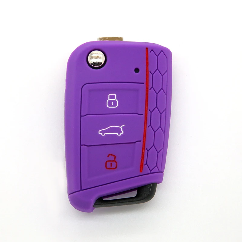 Factory Supply Silicone Car Key Cover Case For Volkswagen Golf 7 Skoda Octavia A7 New Polo Protect Bag Auto Accessories | Автомобили и