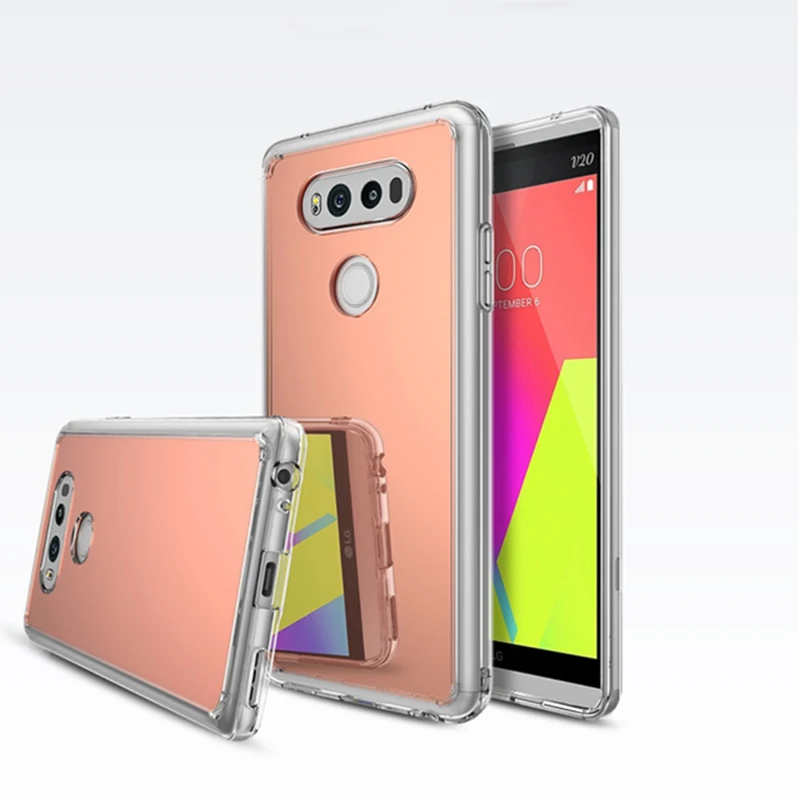Оригинальный модный Ультратонкий силиконовый зеркальный чехол для LG G5 G6 V10 V20 V30