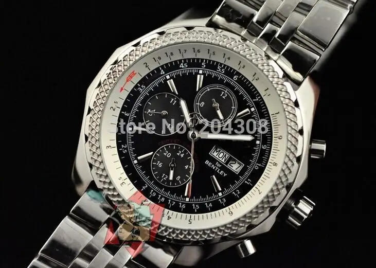 Factory Supplier GT Black Dial Stainless steel Bracelet Day Date Mens Automatic Mechanical Watch Men's Sports Wrist Watches | Наручные