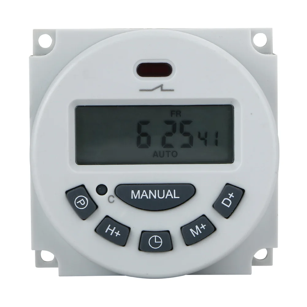 Переключатель микрокомпьютера LCD цифровой 12V программируемый таймер/час/минуты