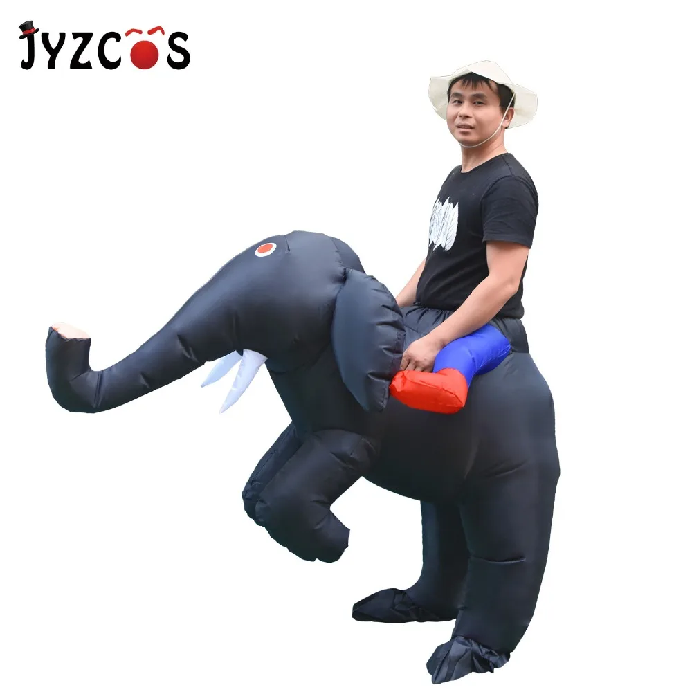 JYZCOS 2020 надувной костюм в виде слона с веером для взрослых|inflatable costume|halloween costume for