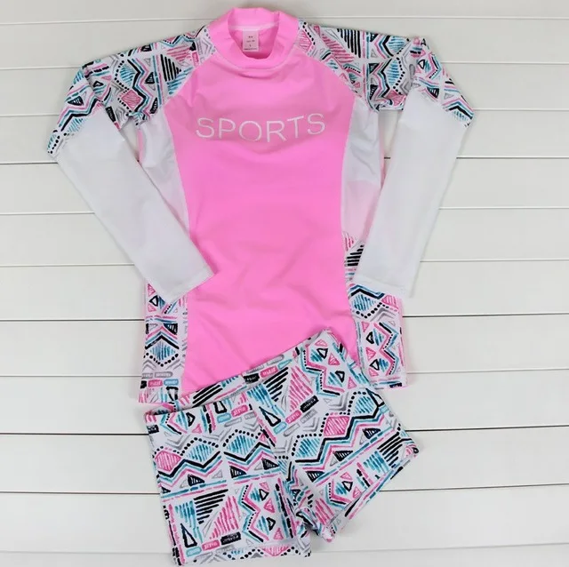 Женский купальный костюм с длинным рукавом и брюками | Спорт развлечения