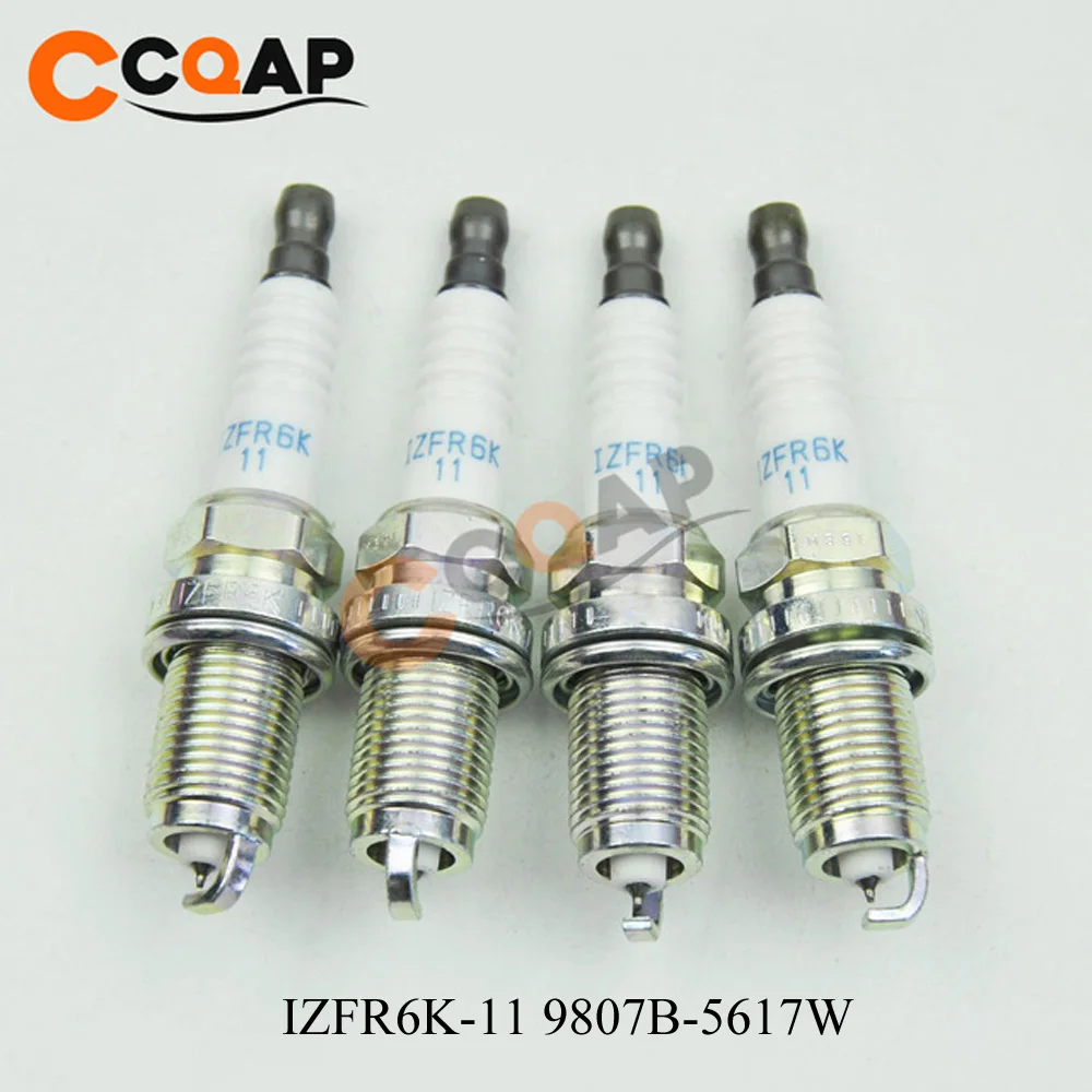 4 шт./лот иридиевая Свеча зажигания IZFR6K-11S 9807B-561BW IZFR6K-11 IZFR6K-13 ILZKR7B-11S SXU22HCR11S SILZKR7C-11S для Honda Accord