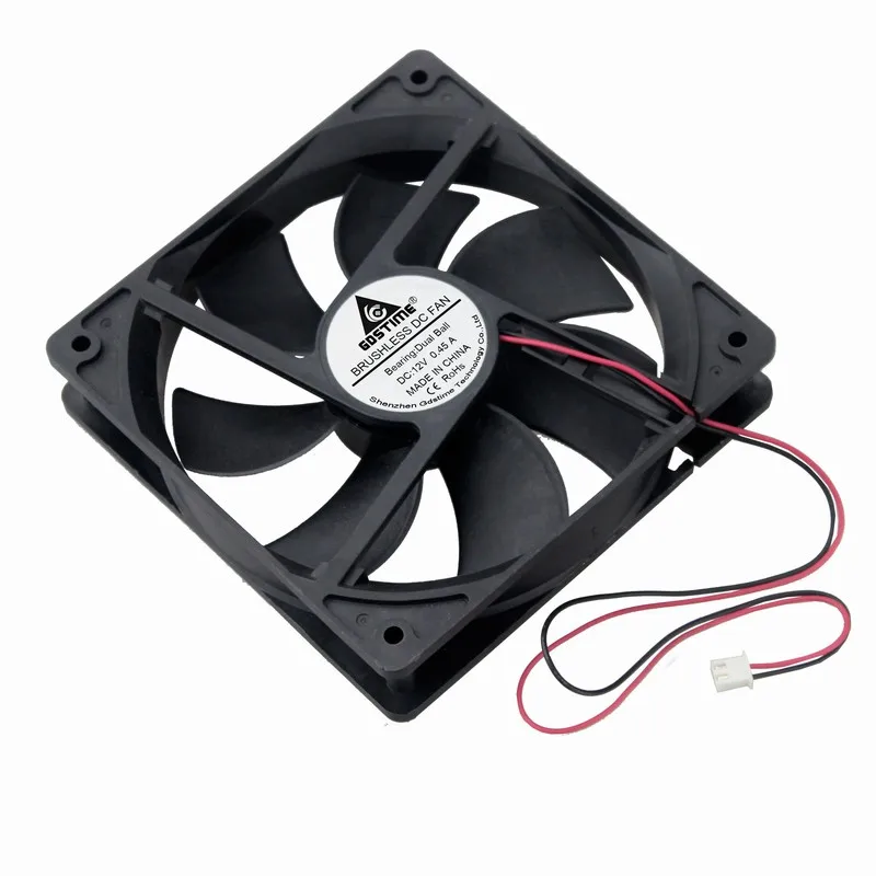 Gdstime 10 шт. 120 мм x 25 12 см шариковый подшипник DC В PC корпус охлаждающий вентилятор *