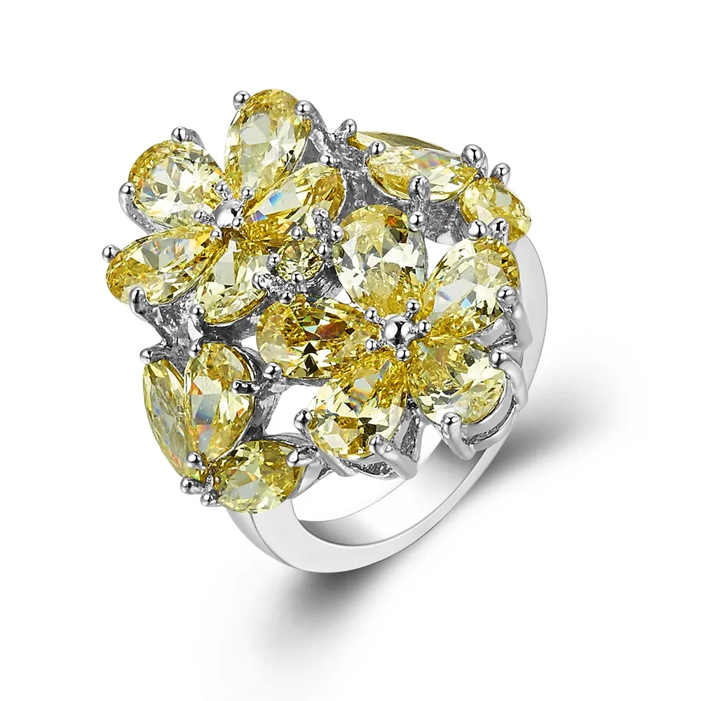 Новинка! Винтажное модное ювелирное изделие желтый кварц серебро 925 пробы