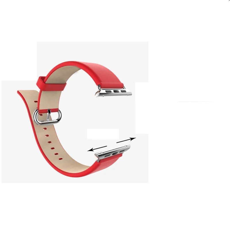 Ремешок для Apple Watch 42 мм/38 мм женский браслет с адаптером из натуральной кожи теленка серии 2 и 1.