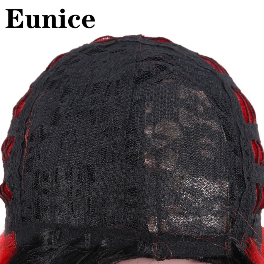 18 ''синтетические длинные завитые красные парики для женщин Eunice волосы Омбре