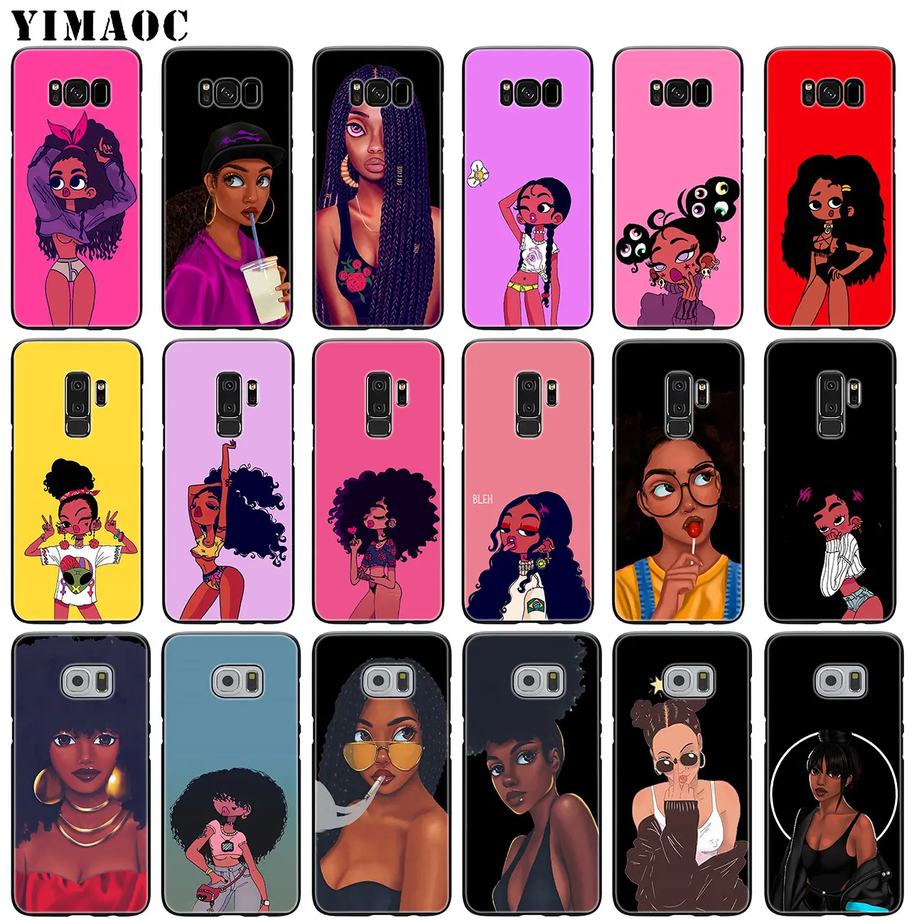 YIMAOC Черный Девушка negra сексуальный горячий женский Мягкий силиконовый чехол для
