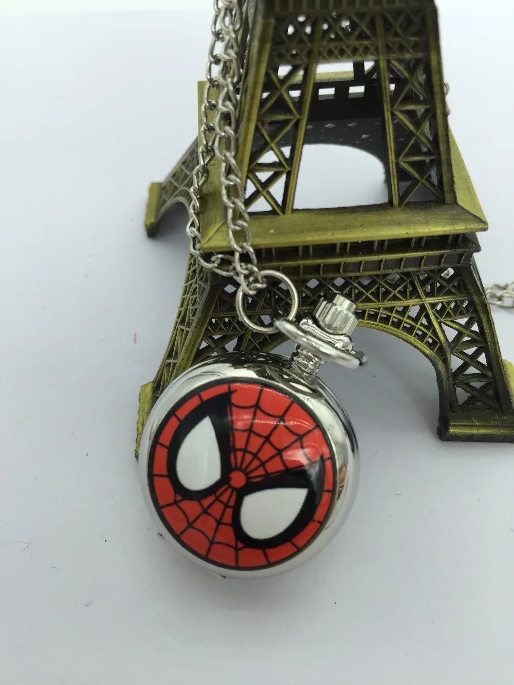 

2020 New Fashion quartz spider-man enamel design cartoon children gift Pocket watch necklace PPK28