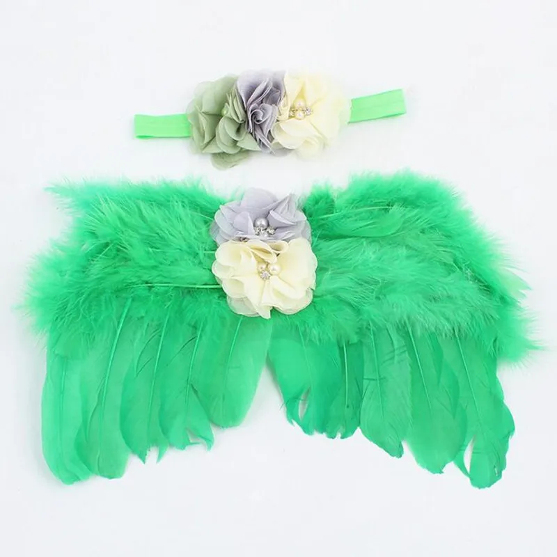 Infant Baby Girls Feather Wings Headband Photo Props Newborn Photography Outfits Party Favor Halloween Christmas|Реквизит для