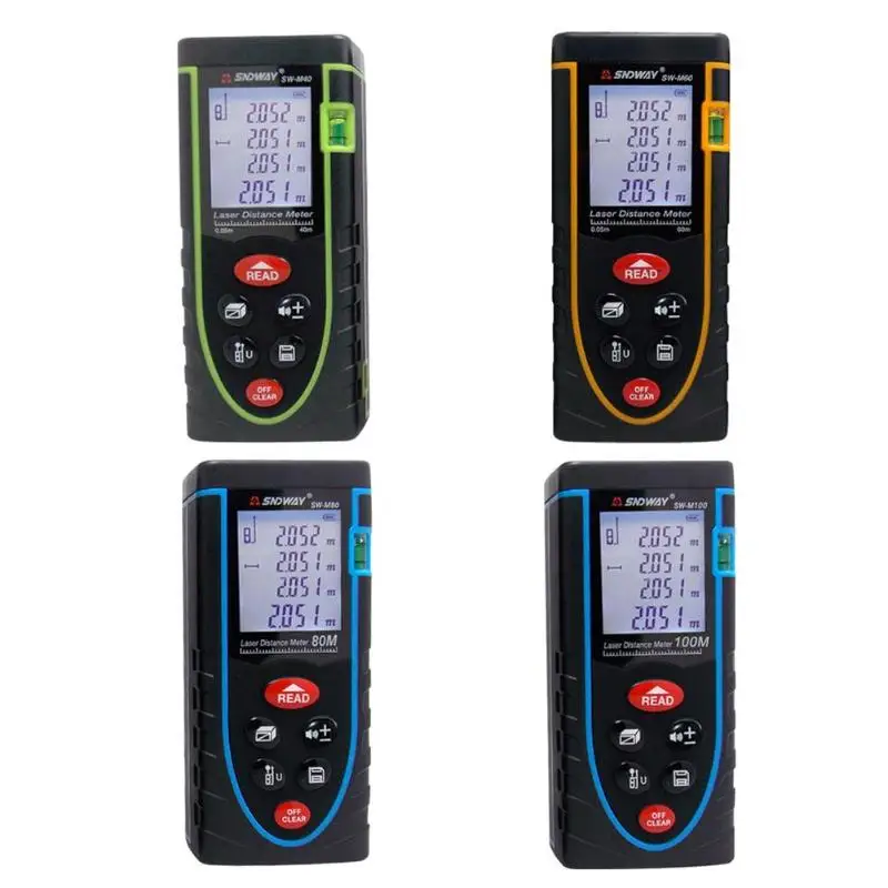 Ручной дистанционный инфракрасный лазерный дальномер 40 м 60 80 100 электронный