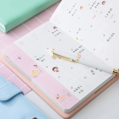 A5 Макарон Kawaii ежедневник еженедельник Тетрадь школьные канцелярские