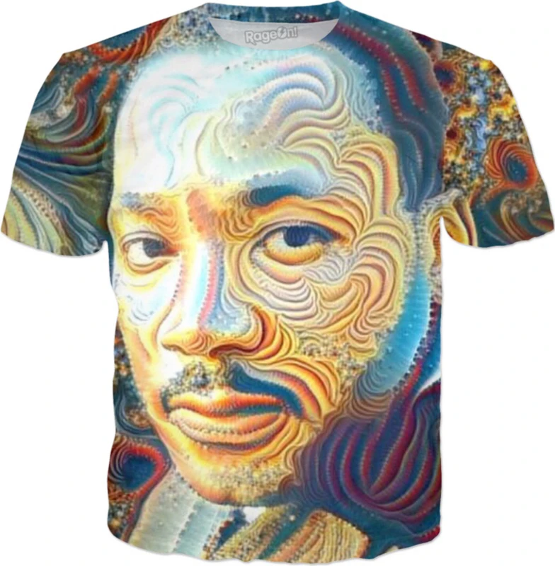 Футболка Martin Luther King JuniorT 3d наряды джемпер футболка персонажи Харадзюку Tumblr Psychedelic