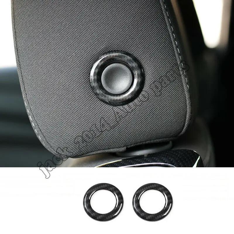 

ABS Carbon fiber Seat Headrest Pillow Ring Cover Fit for Chevrolet Equinox 2017-2018