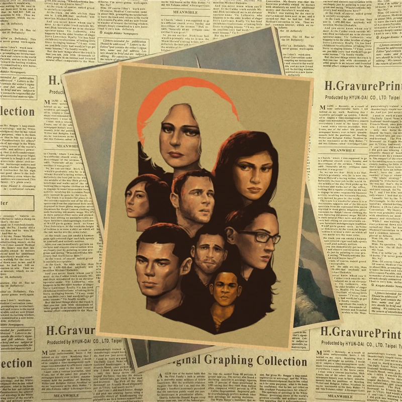 Винтажный Ретро-постер Sense8 винтажные настенные наклейки сделай сам постеры для